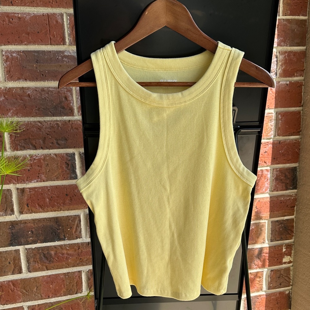 Old Navy Light Yellow Tank Top